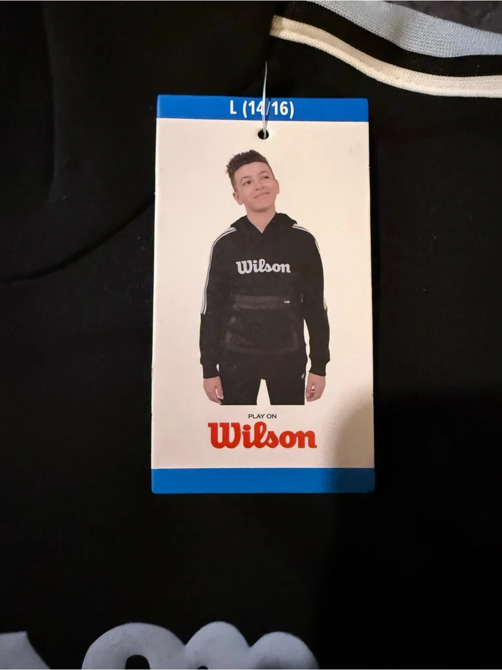 Wilson Knit Taping Hoodie Size L (14/16)